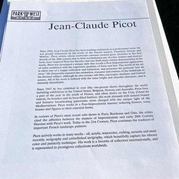 Jean-Claude Picot “Le Sacre du Printemps” Seriolithograph New Print - Picture 8 of 11